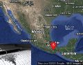 Este sábado 2 de agosto, a las 11:59 horas, se registró un sismo moderado a 13 km al noreste de Tlacolutla, Oaxaca. ESPECIAL / SSN