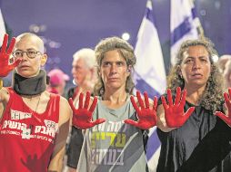 Los manifestantes criticaron la dirección de la guerra por parte de las autoridades. AFP