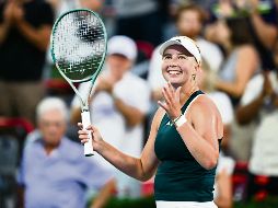 Tauson se convirtió en la primera jugadora de su país en llegar a estas instancia en un WTA 1000. AFP