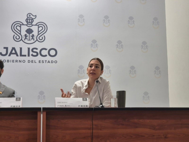 En el tema del Puerto Seco, Blanco Calderón no quiso ahondar en detalles, refiriendo que sería el gobernador de Jalisco, Pablo Lemus, quien ampliará la información. EL INFORMADOR/ R. Bobadilla 