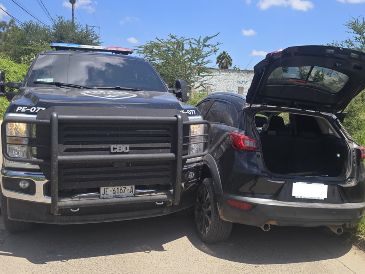 La Policía del estado reporta a dos mujeres retenidas y un vehículo asegurado, sin lesionados. ESPECIAL