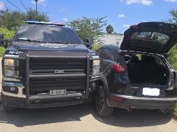 La Policía del estado reporta a dos mujeres retenidas y un vehículo asegurado, sin lesionados. ESPECIAL