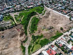 Construcción del vaso regulador en la colonia Miramar, dentro del Gran Parque Zapopan Sur. EL INFORMADOR/A. Navarro