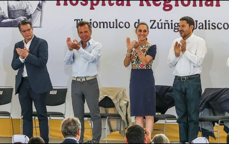 La Presidenta Claudia Sheinbaum y el Gobernador Pablo Lemus Navarro inauguraron la primera etapa del Hospital Regional de Tlajomulco, anunciando inversión para mejorar accesos y servicios, con el compromiso de fortalecer la salud y desarrollo urbano en la región. EL INFORMADOR/A. Navarro