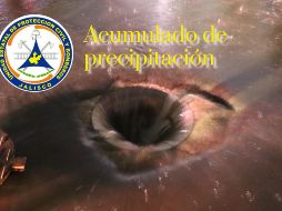 En este municipio del AMG se reporta la mayor cantidad de lluvia acumulada por la precipitación de las últimas horas. ESPECIAL / Protección Civil y Bomberos de Zapopan