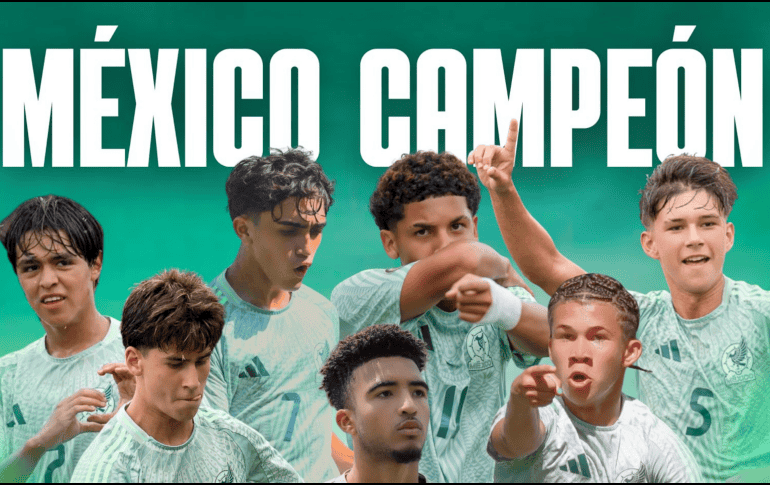 La Selección Mexicana Sub-15 consiguió el campeonato de la Concacaf. X/