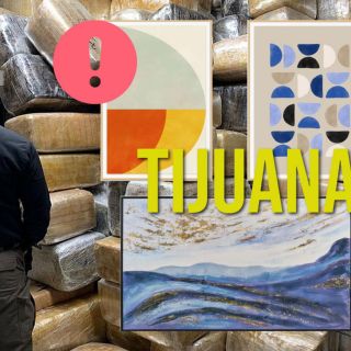 Decomisan droga oculta en cuadros decorativos en Tijuana