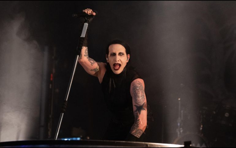 Marilyn Manson se presentó ayer domingo en la Fenapo. ESPECIAL / FACEBOOK Ricardo Gallardo Cardona