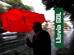 Existe pronóstico de lluvia para Guadalajara este martes 12 de agosto, sobre todo por la tarde. NTX / ARCHIVO