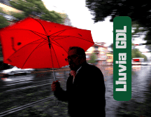 Existe pronóstico de lluvia para Guadalajara este martes 12 de agosto, sobre todo por la tarde. NTX / ARCHIVO