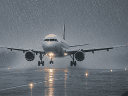 Las lluvias acompañadas de tormentas eléctricas elevan el riesgo de impactos de rayos y turbulencias. ESPECIAL