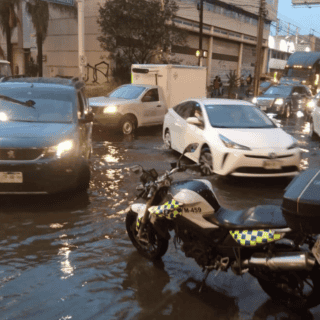 Así se vieron las inundaciones del martes desde las cámaras del C5