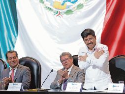 Hugo Aguilar Ortiz se reunió con Ricardo Monreal y Sergio Gutiérrez Luna. EL UNIVERSAL
