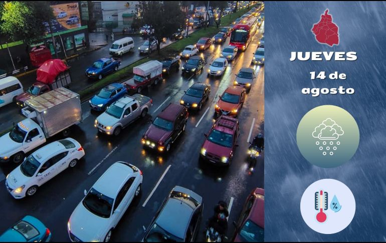 El aviso por tiempo severo en la CDMX estará vigente de las 16:00 horas a la medianoche, según el boletín emitido este día en las redes sociales oficiales de la secretaría. ESPECIAL / SUN y CANVA