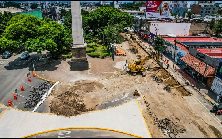 A la par de la Glorieta Minerva, la Plaza de la República formará parte de la renovación integral del primer cuadro de la ciudad de cara al Mundial 2026. EL INFORMADOR / A. NAVARRO