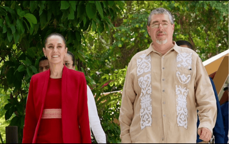 Los gobernantes anunciaron la ampliación del Tren Maya a Guatemala y Belice. ESPECIAL/Presidencia de México