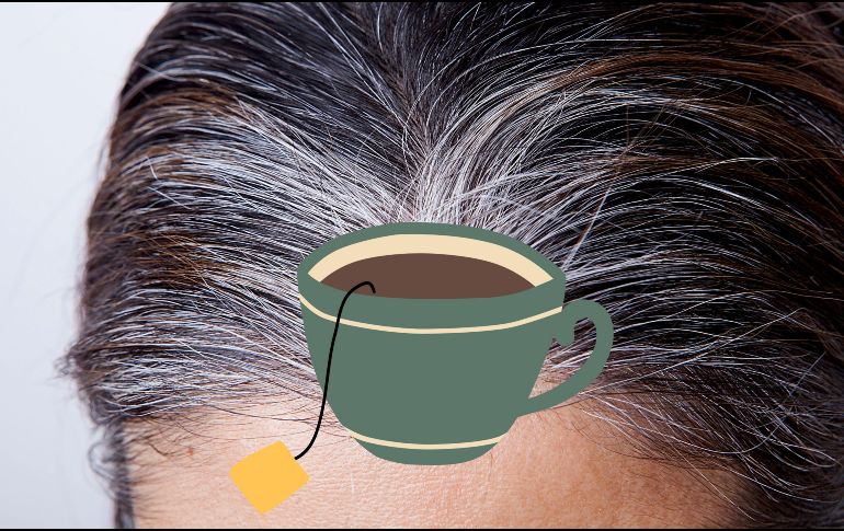 Una de esas opciones es el té negro, infusión con pigmentos naturales y antioxidantes que, al aplicarla sobre el pelo. ESPECIAL / CANVA