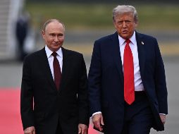 El presidente ruso, Vladímir Putin, propuso este viernes en Alaska a su homólogo de Estados Unidos, Donald Trump, celebrar la próxima cumbre en Moscú. EFE / S. Bobylev