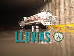 Aquí se presenta el mayor acumulado por las precipitaciones de ayer en Jalisco. ESPECIAL / Protección Civil y Bomberos de Zapopan