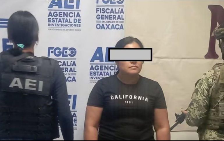 La Fiscalía de Oaxaca informó que la detenida, apodada ya en los informes como 