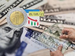 El peso mexicano pierde ventaja de apertura frente al dólar en las primeras horas de este 18 de agosto de 2025.
