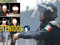 Elementos de Policía Guadalajara realizaron cuatro detenciones en las últimas horas en tres colonias del municipio. NTX / ARCHIVO
 POLICÍAS FEDERALES RESGUARDAN FORUM MUNDO IMPERIAL