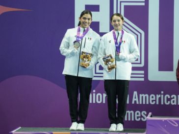 Aunque la pareja canadiense se llevó el oro, el desempeño de Suri Cueva y María Sánchez fue digno de admiración. ESPECIAL