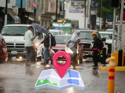 Según el mapa, hay presencia de lluvia ligera a moderada en gran parte de Guadalajara, Zapopan y Tlaquepaque. EL INFORMADOR / ARCHIVO