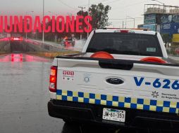 Estos puntos del AMG presentan inundaciones de acuerdo con el reporte de Policía Vial Jalisco al momento. ESPECIAL / Facebook Policía Vial Jalisco