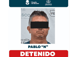 Con él, suman cuatro las aprehensiones por este hecho, registrado en julio pasado. ESPECIAL/FISCALÍA DEL ESTADO