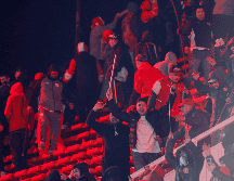 El partido, que se jugaba en el Estadio Libertadores de América, en el sur de Buenos Aires, fue cancelado luego de violentos enfrentamientos entre aficionados. EFE / J. I. Roncoroni