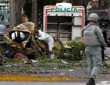 Según el reporte preliminar de las autoridades, el atentado dejó un saldo de cinco personas muertas y 36 heridas, confirmó la Alcaldía de Cali en un comunicado. EFE / E. Guzmán