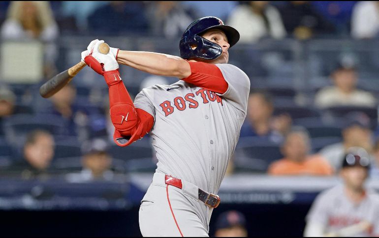 Roman Anthony impulsó dos carreras con un cuadrangular en la novena entrada. AFP/J. McIsaac