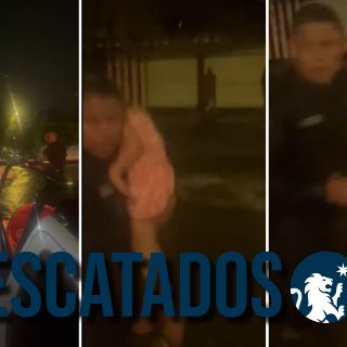 Rescatan a personas atrapadas en inundación en Polanco (VIDEO)