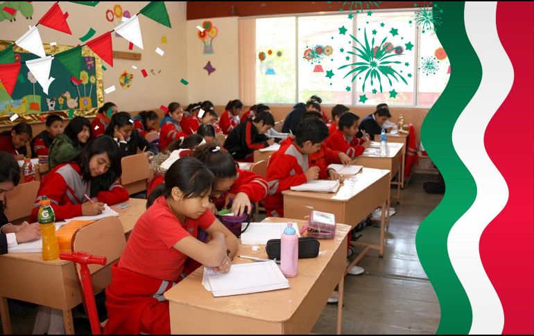 El primer puente tras el regreso a clases será en septiembre, con motivo del Día de la Independencia de México. ESPECIAL / NTX y CANVA