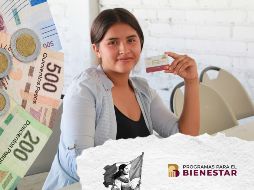 El dinero de la beca se entrega sin intermediarios, directamente a los estudiantes, a través de una tarjeta bancaria emitida por el Banco del Bienestar. ESPECIAL / Programas del Bienestar y CANVA