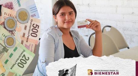 El dinero de la beca se entrega sin intermediarios, directamente a los estudiantes, a través de una tarjeta bancaria emitida por el Banco del Bienestar. ESPECIAL / Programas del Bienestar y CANVA