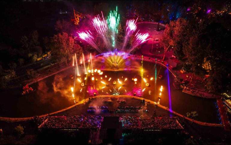 Entre los atractivos más emblemáticos destacan “Alma”, un espectáculo multimedia 4D con proyecciones en una pantalla de agua de 30 metros, y El Gran Altar, de más de 15 metros de altura. CORTESÍA