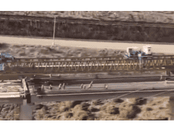 Se estima que al menos dos vigas sufrieron daños estructurales por el peso de la maquinaria. ESPECIAL