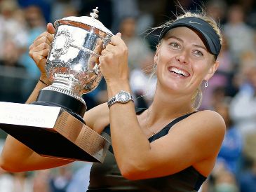 Maria Sharapova sumó cinco títulos en los torneos de Grand Slam. AP