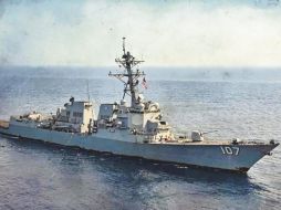 Foto publicada por el Servicio de Distribución de Información Visual de Defensa de EU, que muestra al destructor de misiles guiados USS Gravely (DDG 107) de la Armada estadounidense. ESPECIAL