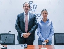 Ricardo Barbosa Ascensio, Secretario del Trabajo y Previsión Social de Jalisco y  Elke Tepper García, Directora del CCL Jalisco. CORTESÍA