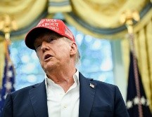 El pasado febrero, Trump firmó una orden ejecutiva en la que amenazaba con castigar a los países con tasas digitales. EFE/ANNABELLE GORDON