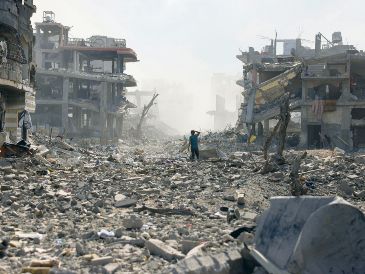 La ONU ha advertido de la hambruna que también aqueja al enclave. AFP