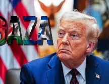 Trump se retractó con respecto a las posibilidades de que el conflicto en Gaza termine en unas semanas. EFE / EPA / AARON SCHWARTZ / POOL