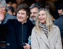 El presidente de Argentina, Javier Milei, junto a la secretaria general de la Presidencia, Karina Milei. EFE