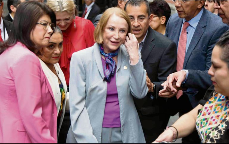 La morenista asumirá la presidencia del Senado a partir del 1 de septiembre. EL UNIVERSAL