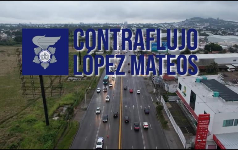 El día de hoy, la Policía Vial Jalisco inició la extensión del operativo de contraflujo en la avenida López Mateos. EL INFORMADOR / A. Navarro