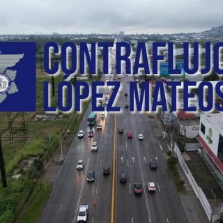 Así luce el operativo vial de contraflujo en López Mateos tras su extensión (VIDEO)