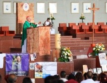 En el marco del Día Internacional de las Víctimas de Desaparición Forzada, que se conmemora el 30 de agosto, el cardenal de Guadalajara, José Francisco Robles Ortega, ofició misa en el Santuario de los Mártires. EL INFORMADOR/ J. ACOSTA.